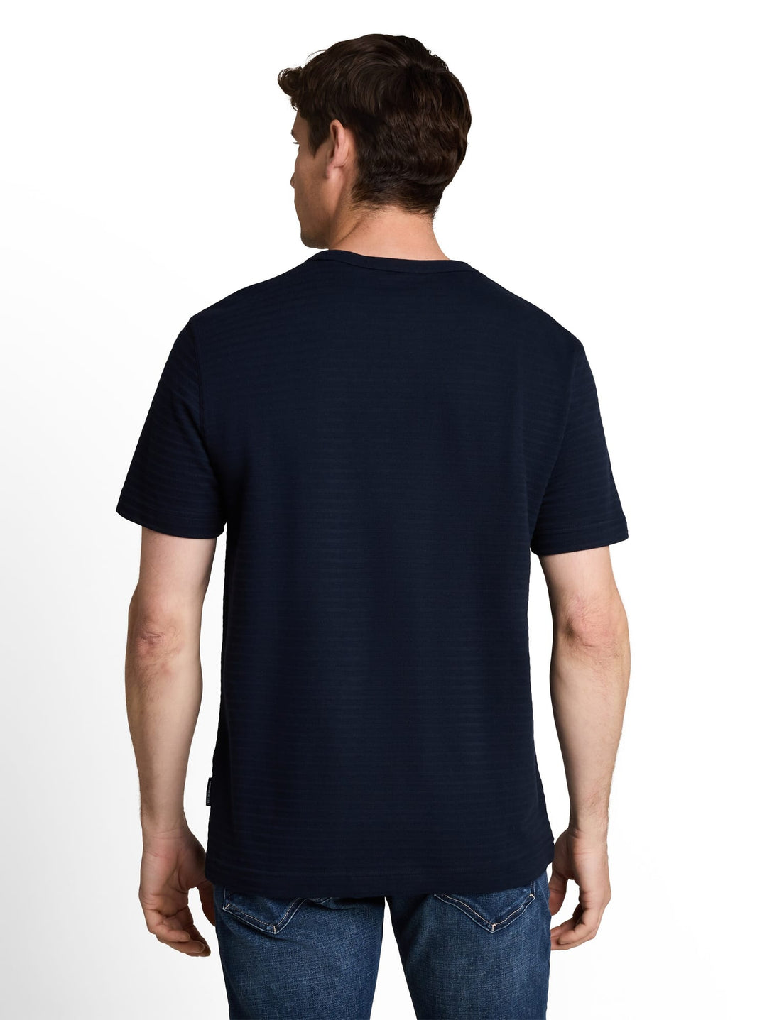 Tom Tailor t-shirt k/m heren navy – casual stijl