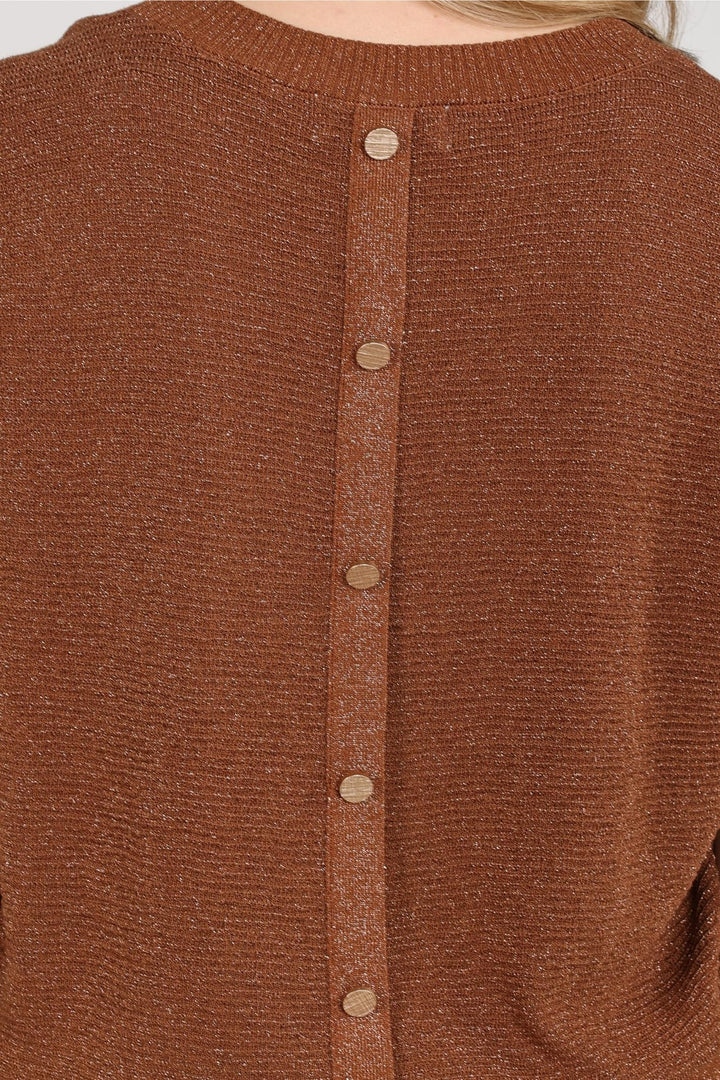 Nukus blouse l/m bruin – dames