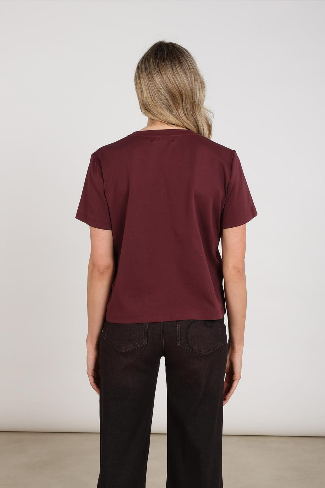 Nukus NKF04012 Luna t-shirt k/m dames bordeaux
