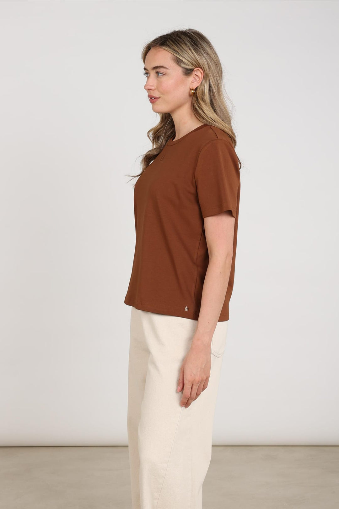 Nukus blouse l/m bruin – dames