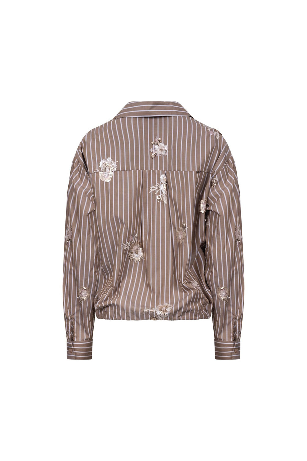 Nukus NKF02137 Newport blouse l/m bruin dessin – dames