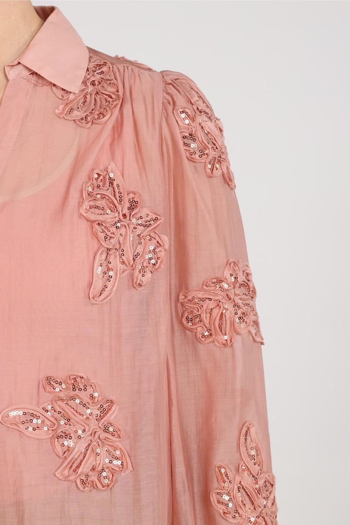 Nukus NKF02156 Antonella blouse l/m oud roze – dames