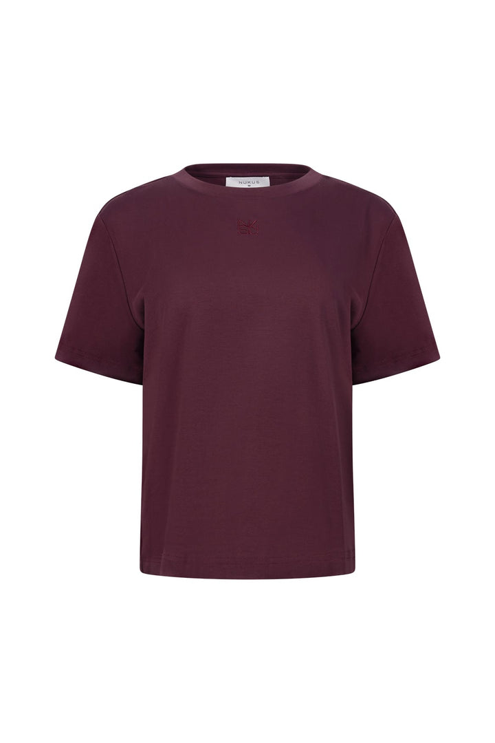 Nukus NKF04012 Luna t-shirt k/m dames bordeaux