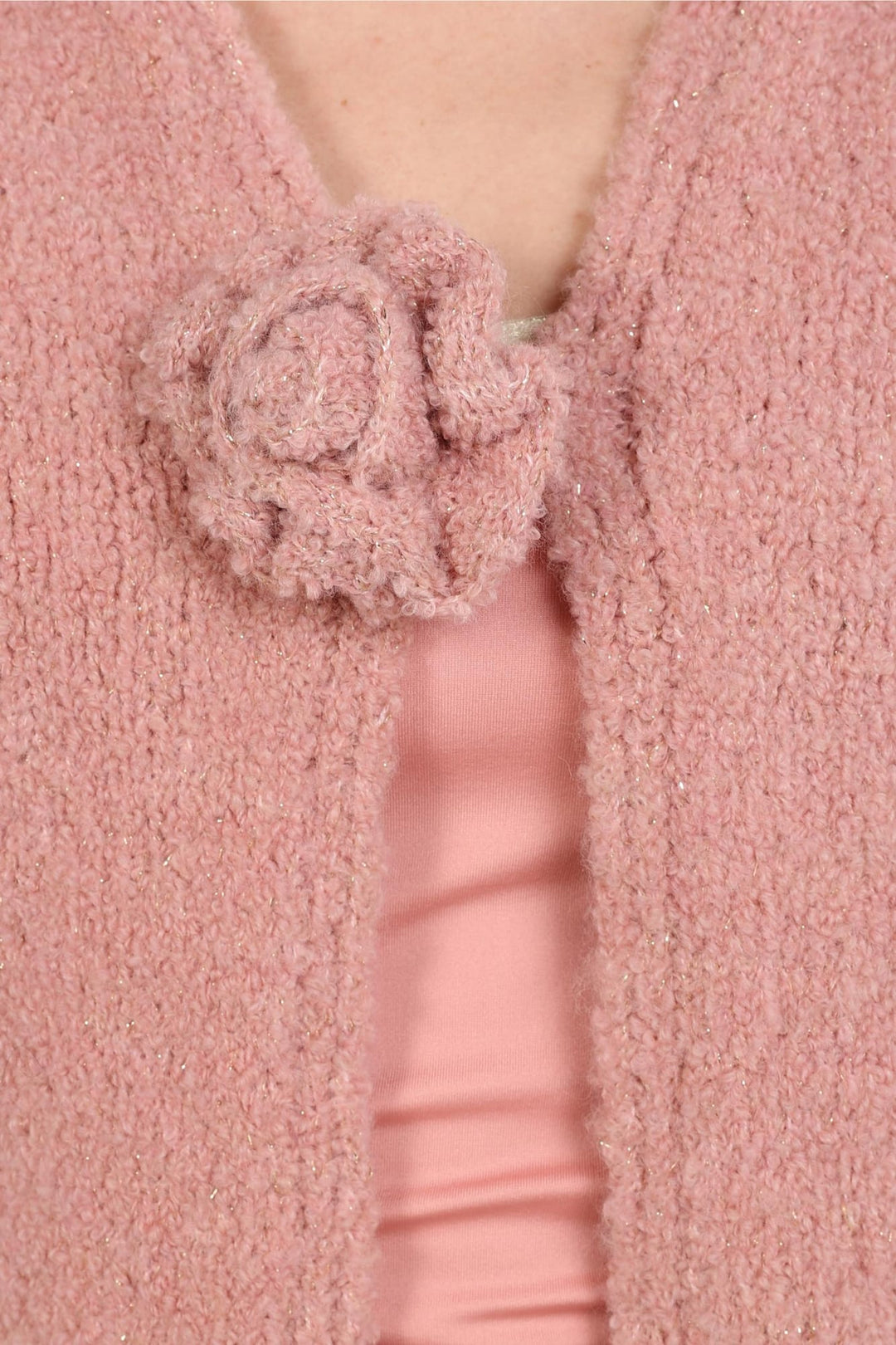 Nukus NKF05026 Jip vest gebreid oud roze – dames
