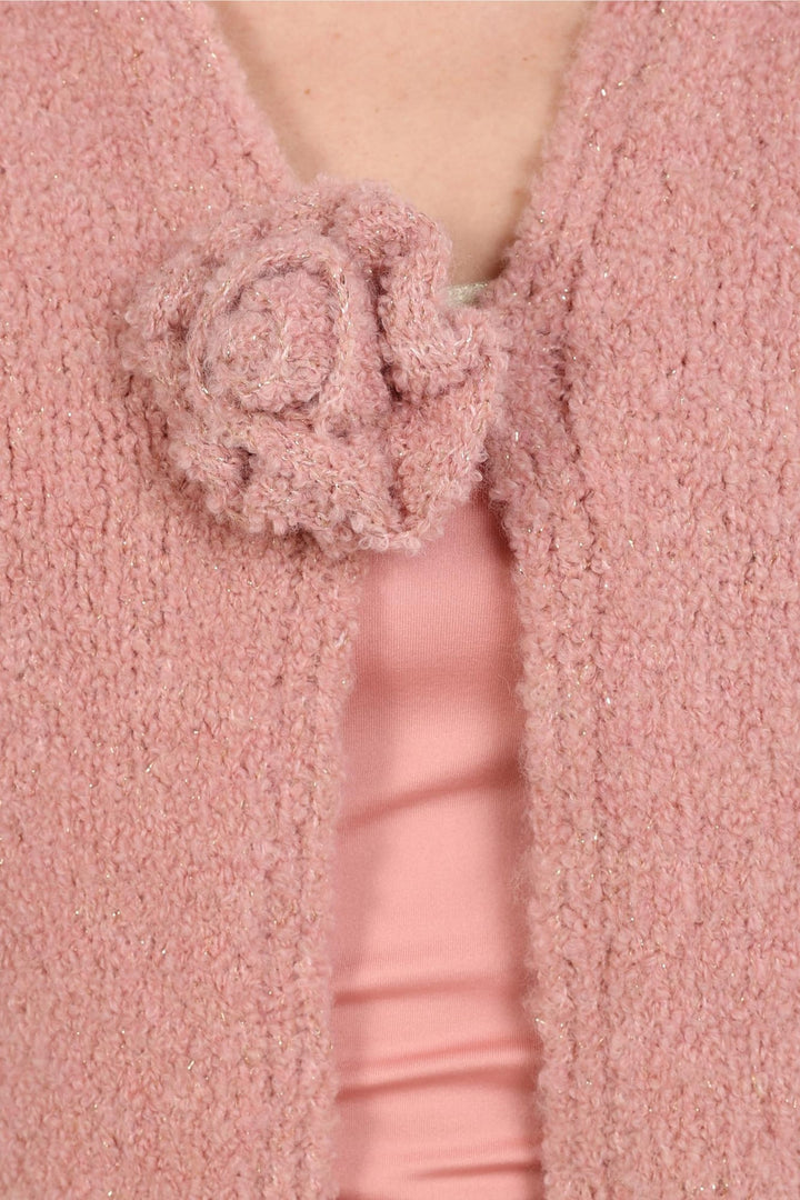 Nukus NKF05026 Jip vest gebreid oud roze – dames
