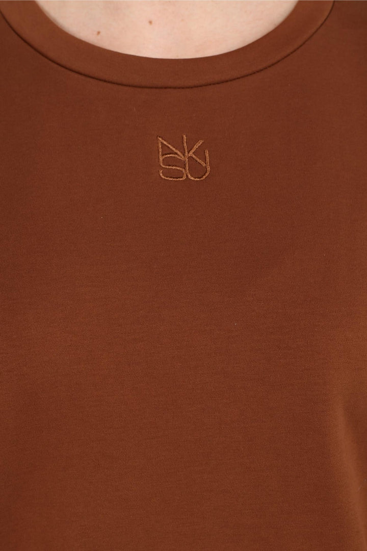 Nukus blouse l/m bruin – dames