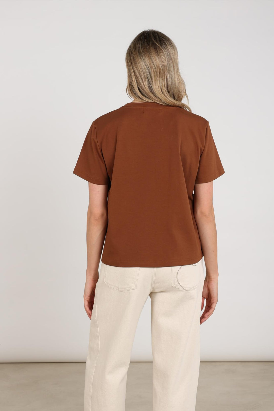 Nukus blouse l/m bruin – dames
