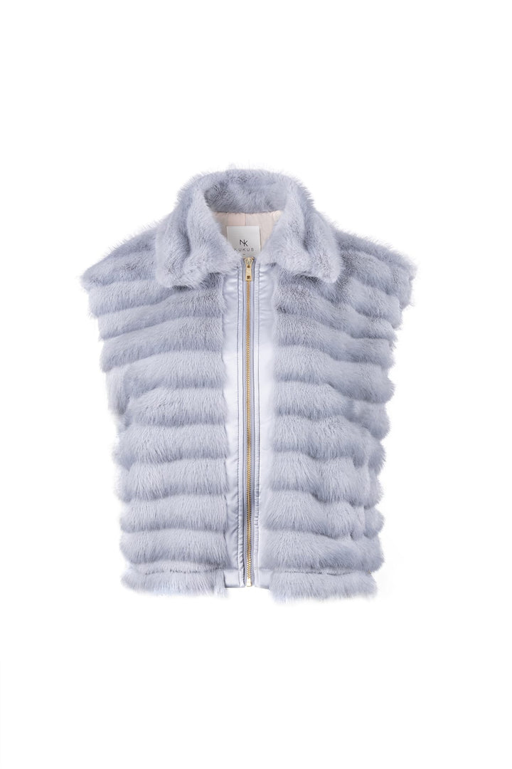 Nukus NKF08035 Harriet gilet dames blauw dessin