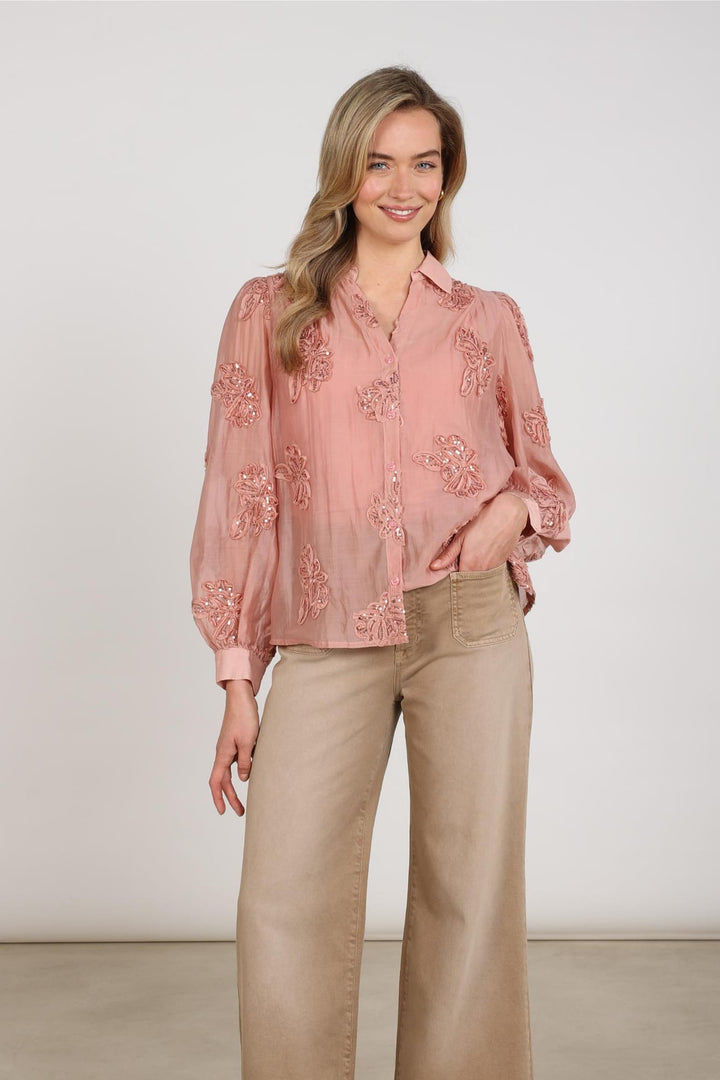 Nukus NKF02156 Antonella blouse l/m oud roze – dames
