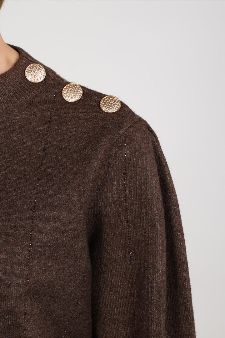 Nukus NKF03085 Molly trui dames bruin