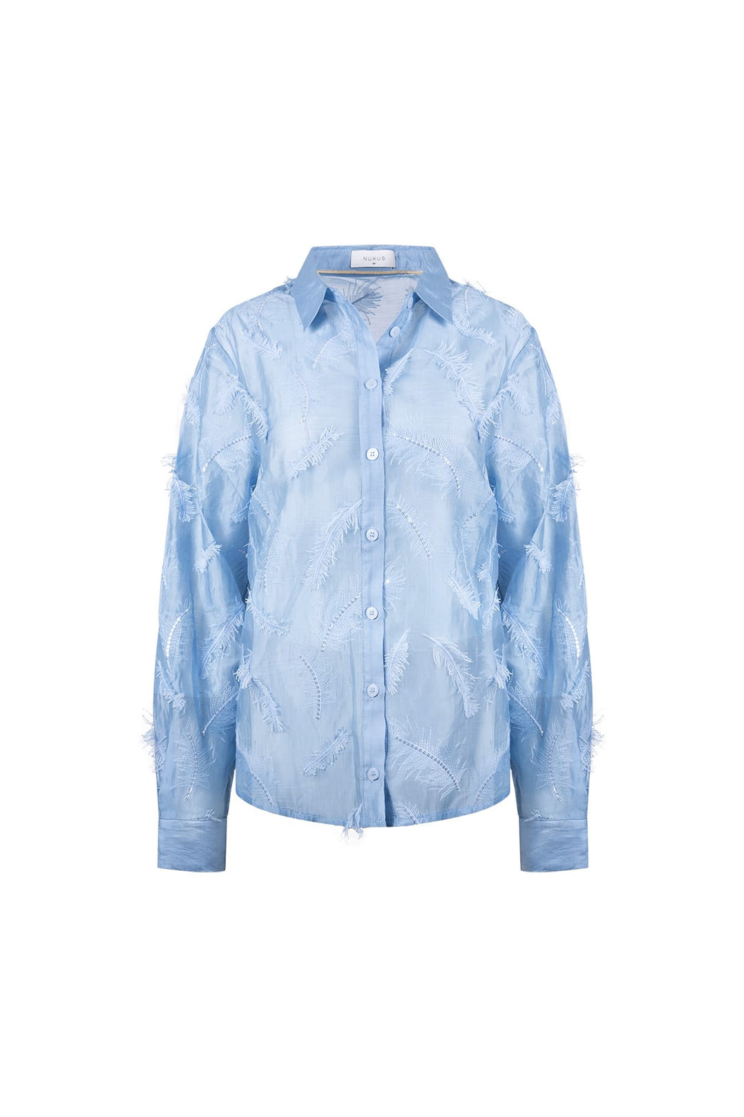 Nukus NKF02179 aysha blouse l/m lichtblauw – dames