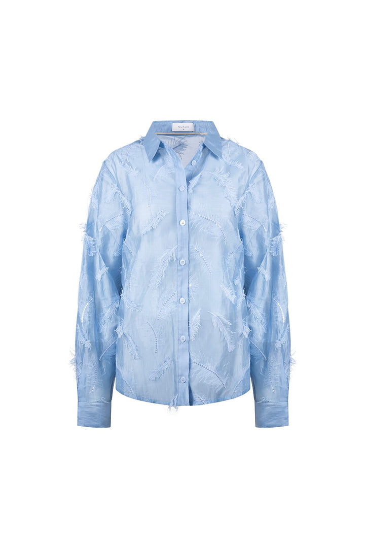 Nukus NKF02179 aysha blouse l/m lichtblauw – dames