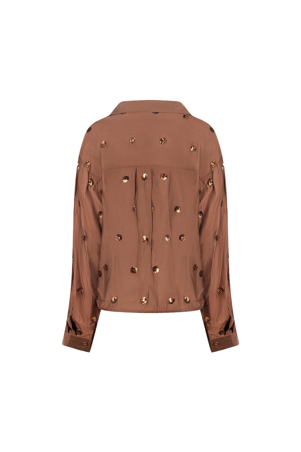 Nukus blouse l/m bruin – dames