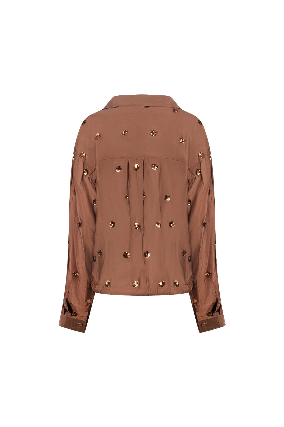 Nukus blouse l/m bruin – dames