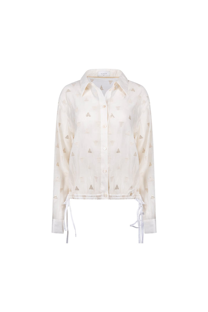 Nukus blouse l/m off-white – dames