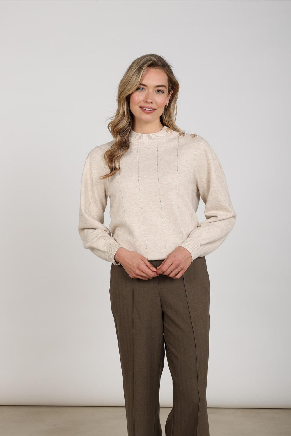 Nukus NKF03085 Molly trui beige – dames