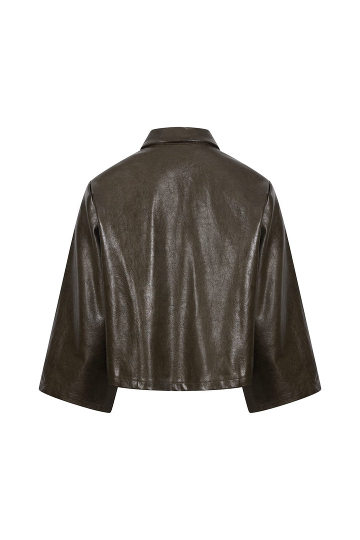 Nukus NKF13137 mara jack imitatieleer army – dames
