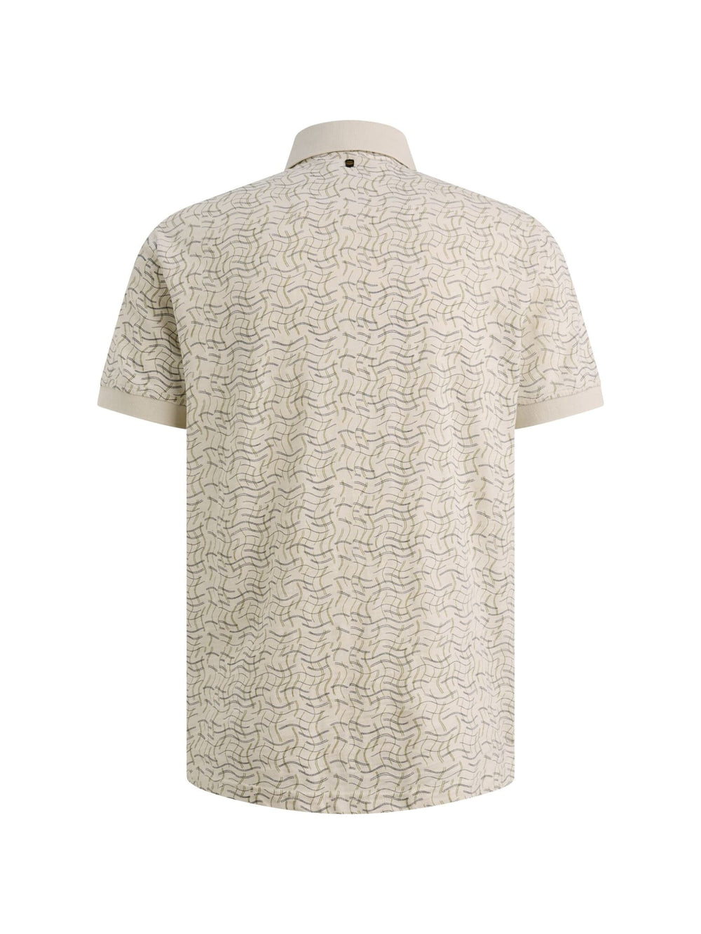 PME-Legend polo k/m heren ecru dessin – PPSS2606893