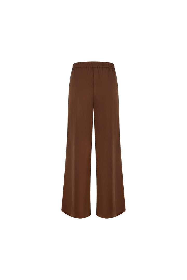 Nukus lange broek dames bruin – NKF09076