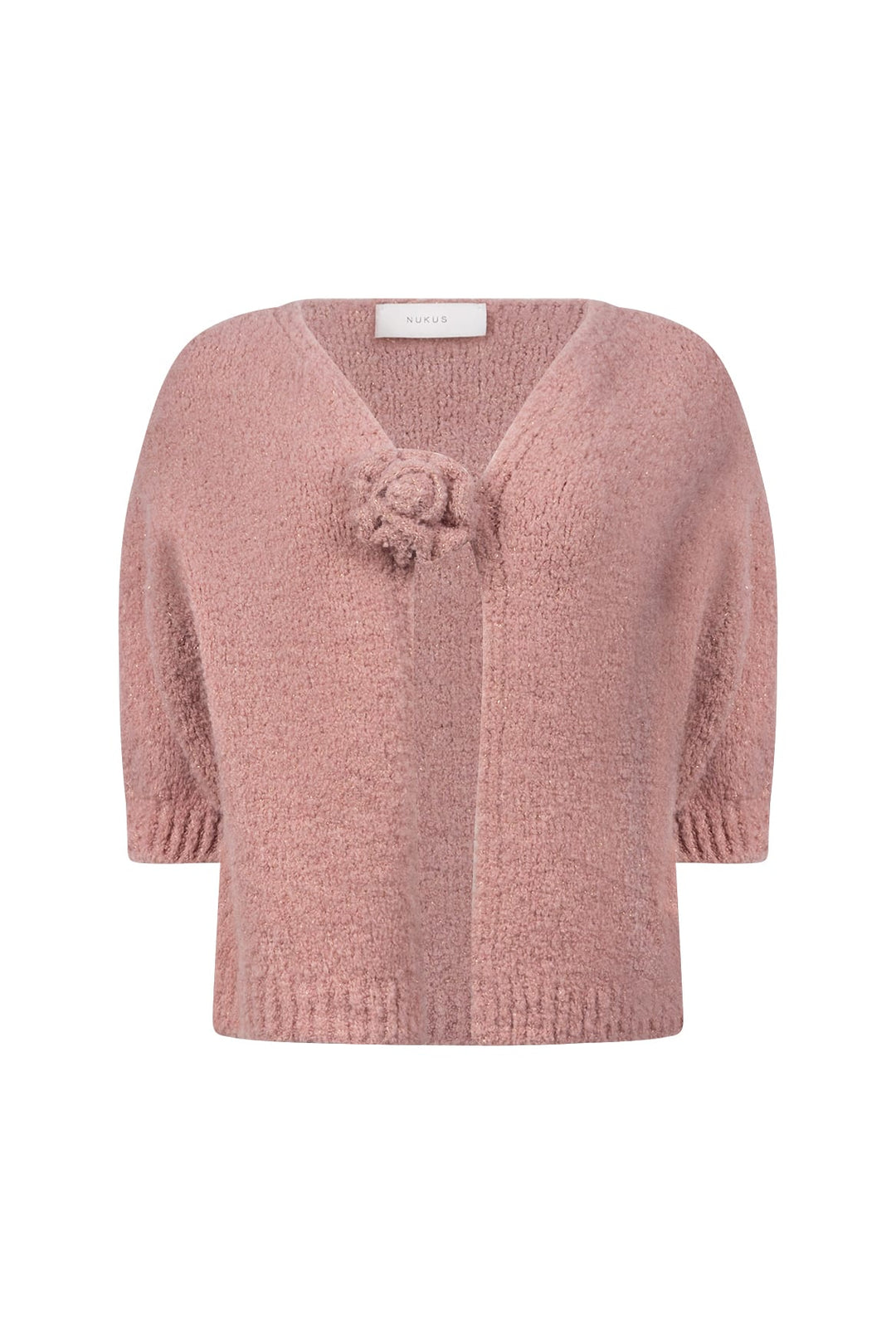 Nukus NKF05026 Jip vest gebreid oud roze – dames