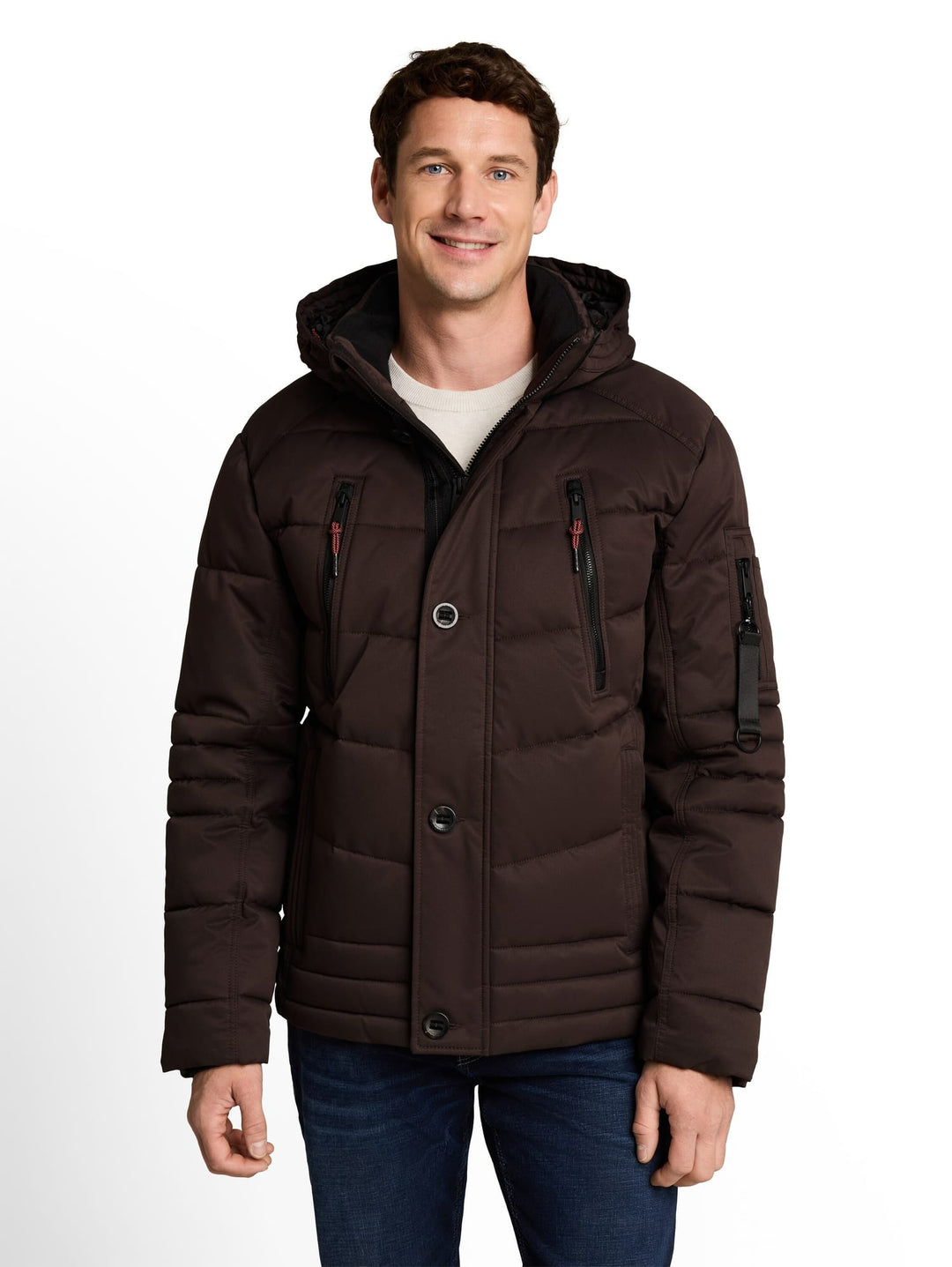Tom Tailor 1051663 winterjas heren bruin