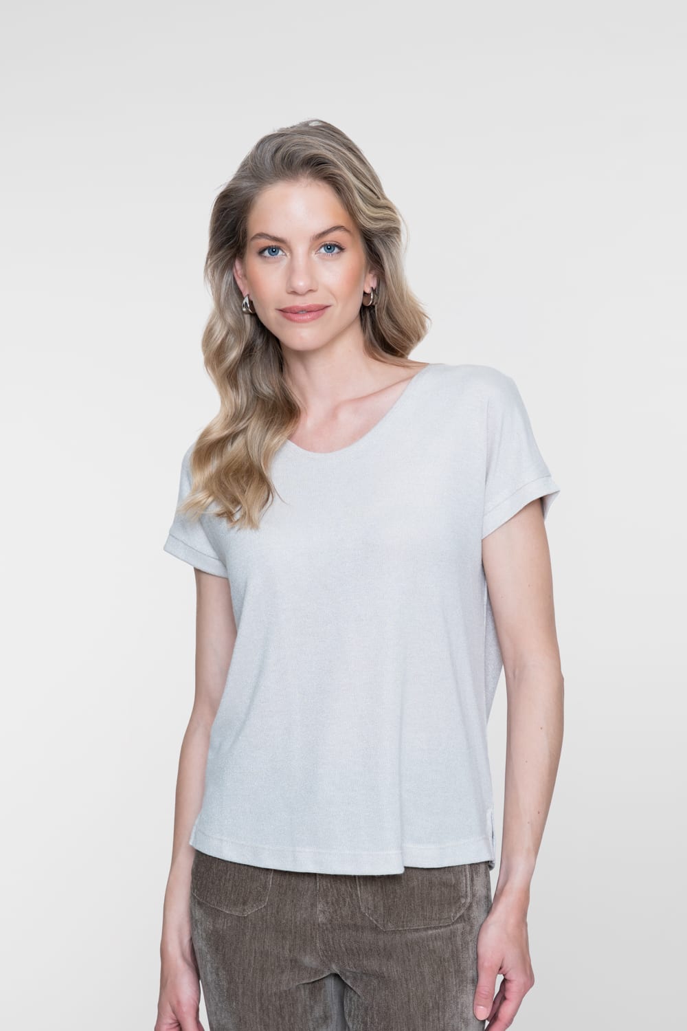 Geisha dames t-shirt k/m taupe – 62549-24