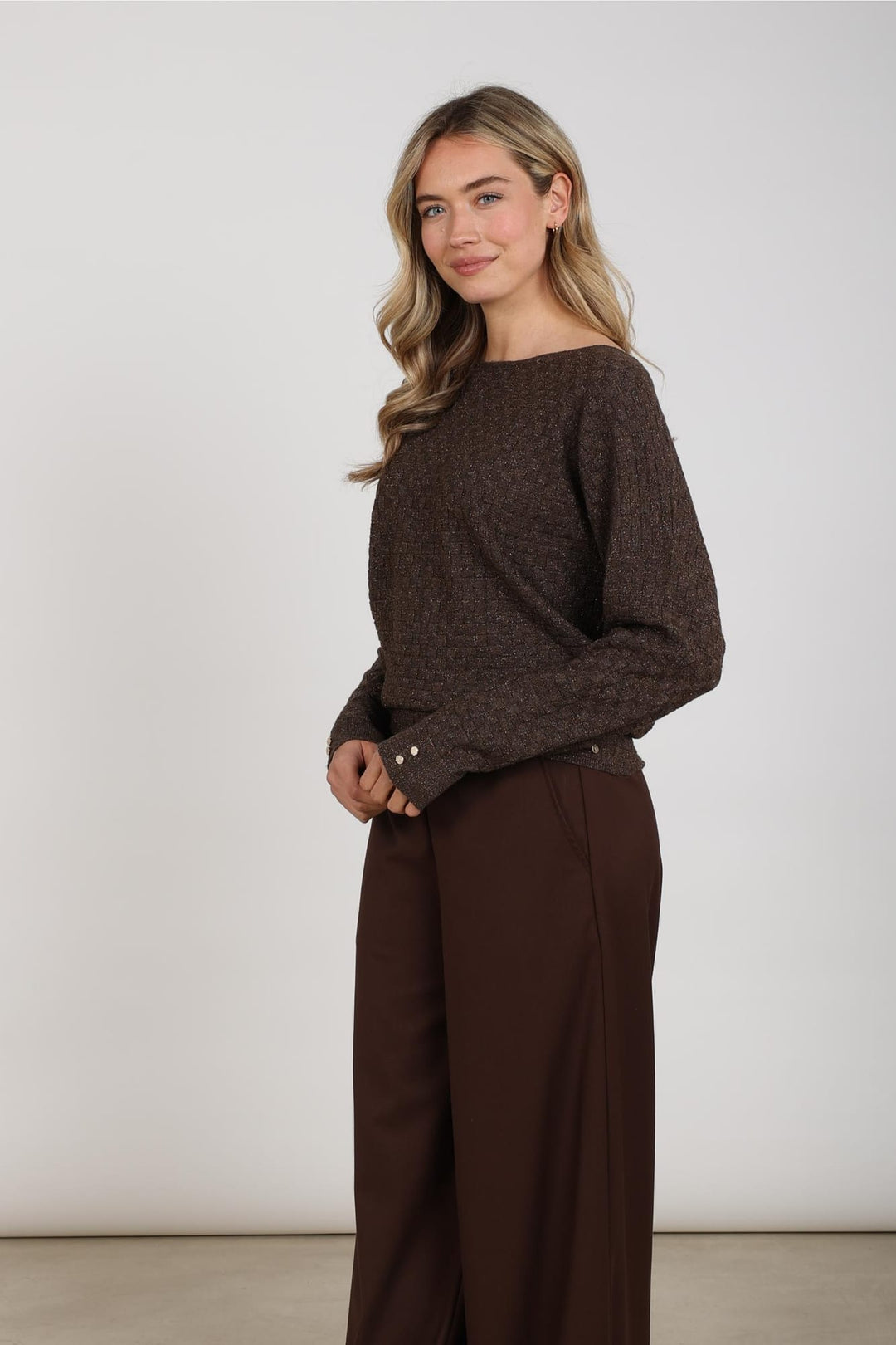 Nukus NKF01062 Kento poncho dames bruin