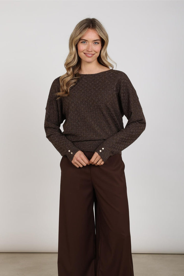Nukus NKF01062 Kento poncho dames bruin
