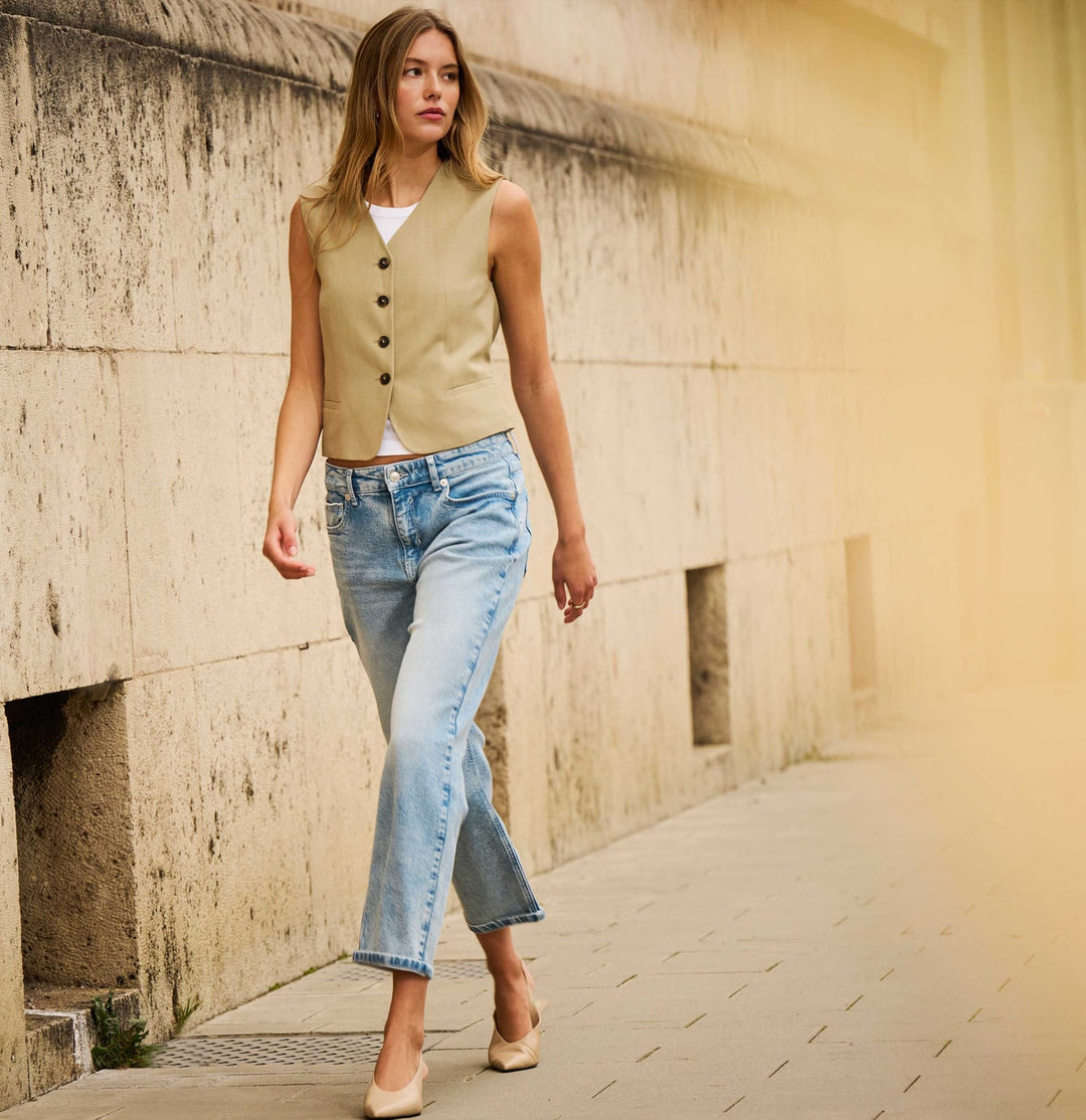 MAC jeans regular-straight fit dames – blue denim