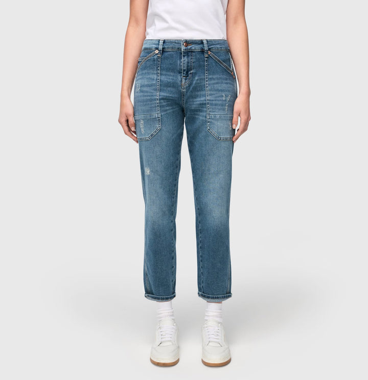 MAC women jeans low croth-baggy fit – 2803 0333l - Blue Denim
