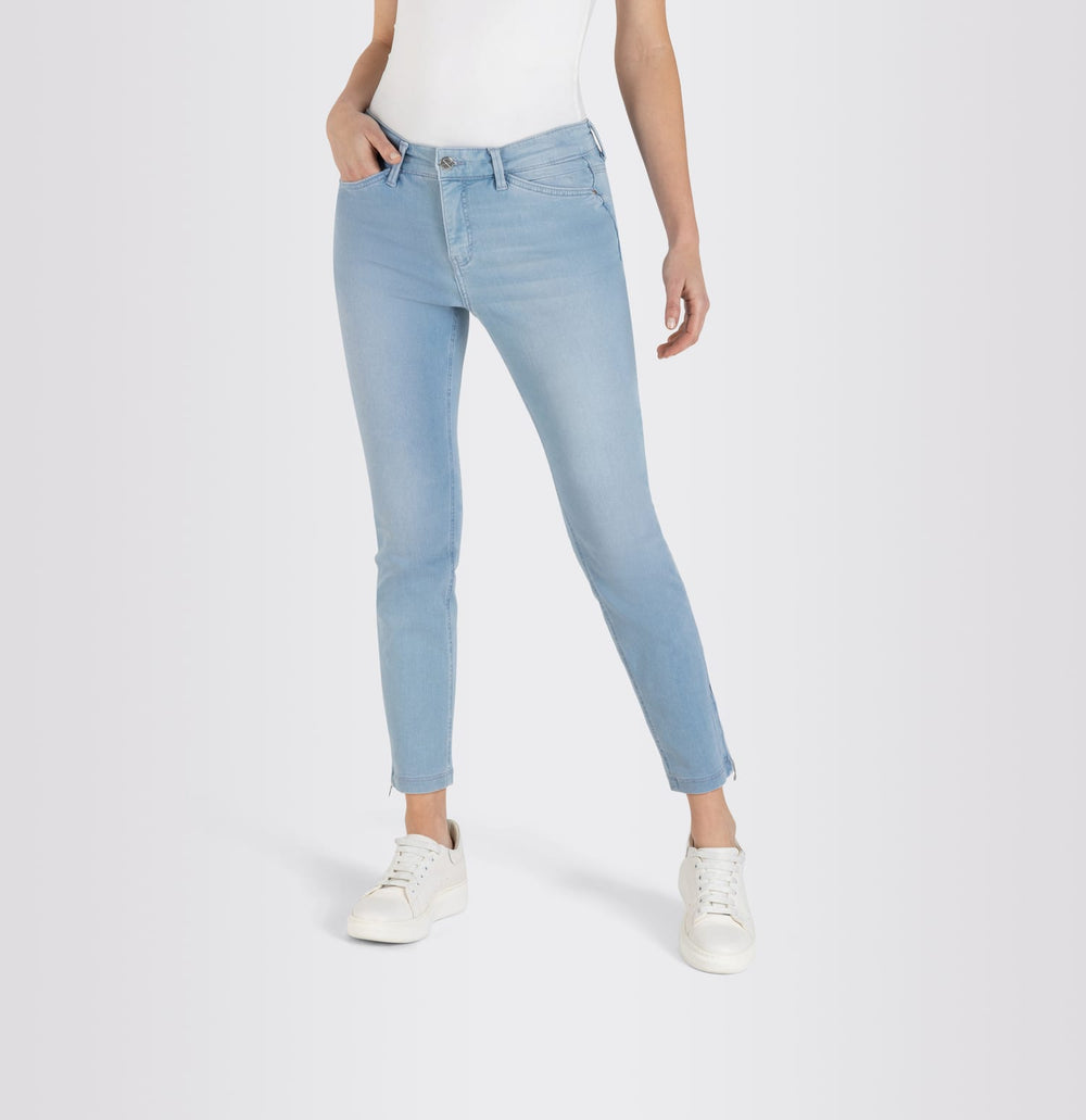 MAC DREAM SUMM 7/8 broek denim dames – blauw denim - Blue Denim