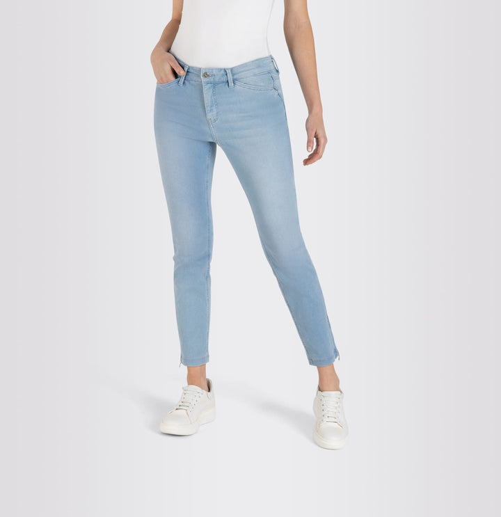 MAC DREAM SUMM 7/8 broek denim dames – blauw denim - Blue Denim