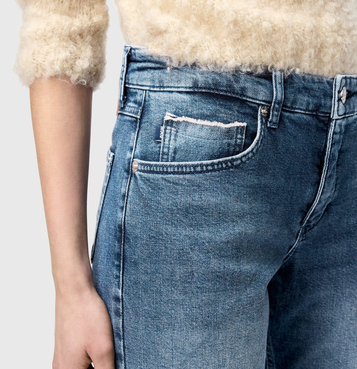 MAC jeans regular-straight fit dames - blue denim