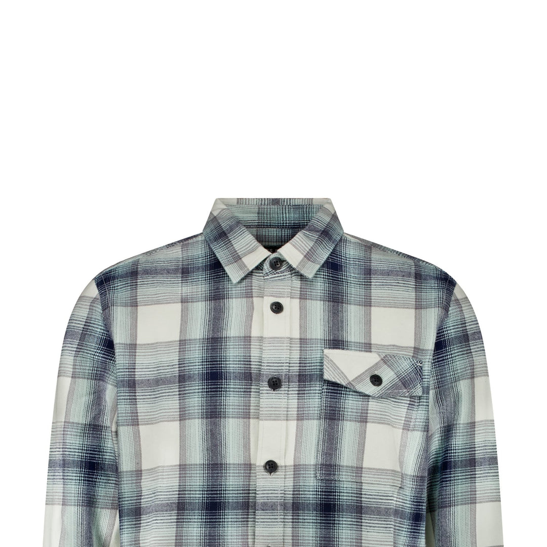 Cars men 6829712 Corzez overhemd k/m heren blauw dessin