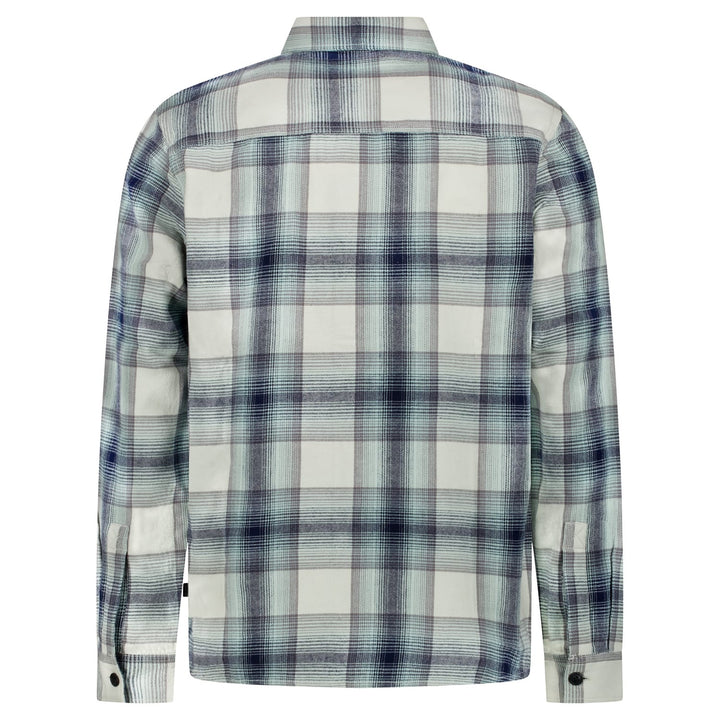 Cars men 6829712 Corzez overhemd k/m heren blauw dessin