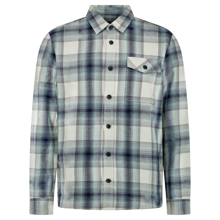 Cars men 6829712 Corzez overhemd k/m heren blauw dessin