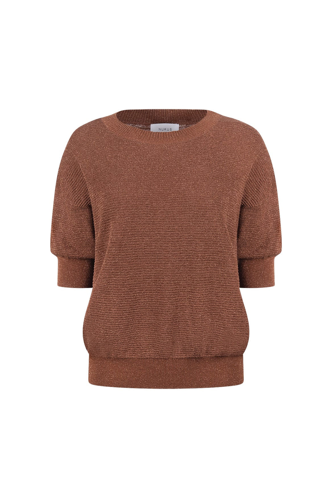 Nukus blouse l/m bruin – dames