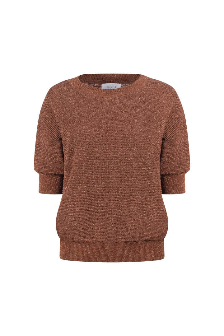 Nukus blouse l/m bruin – dames