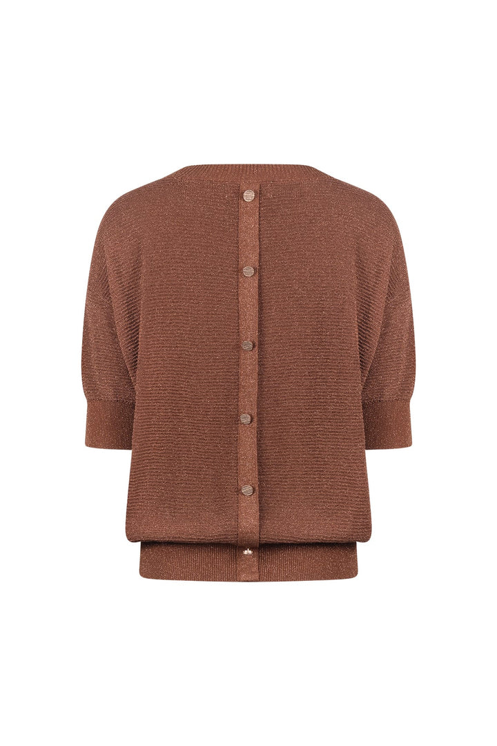 Nukus blouse l/m bruin – dames