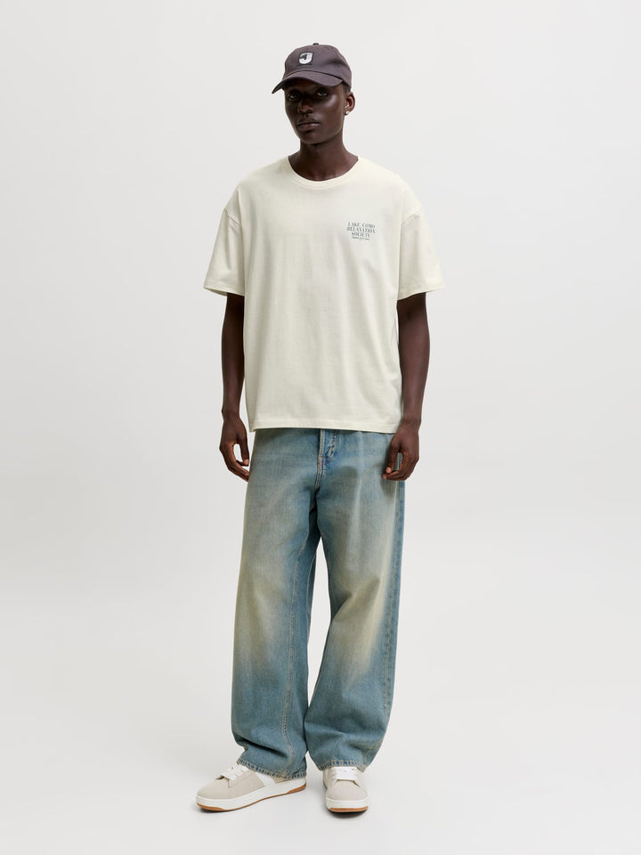 Jack & Jones Desti T-shirt off-white – heren