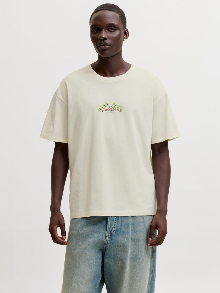 Jack & Jones Desti T-shirt off-white – heren
