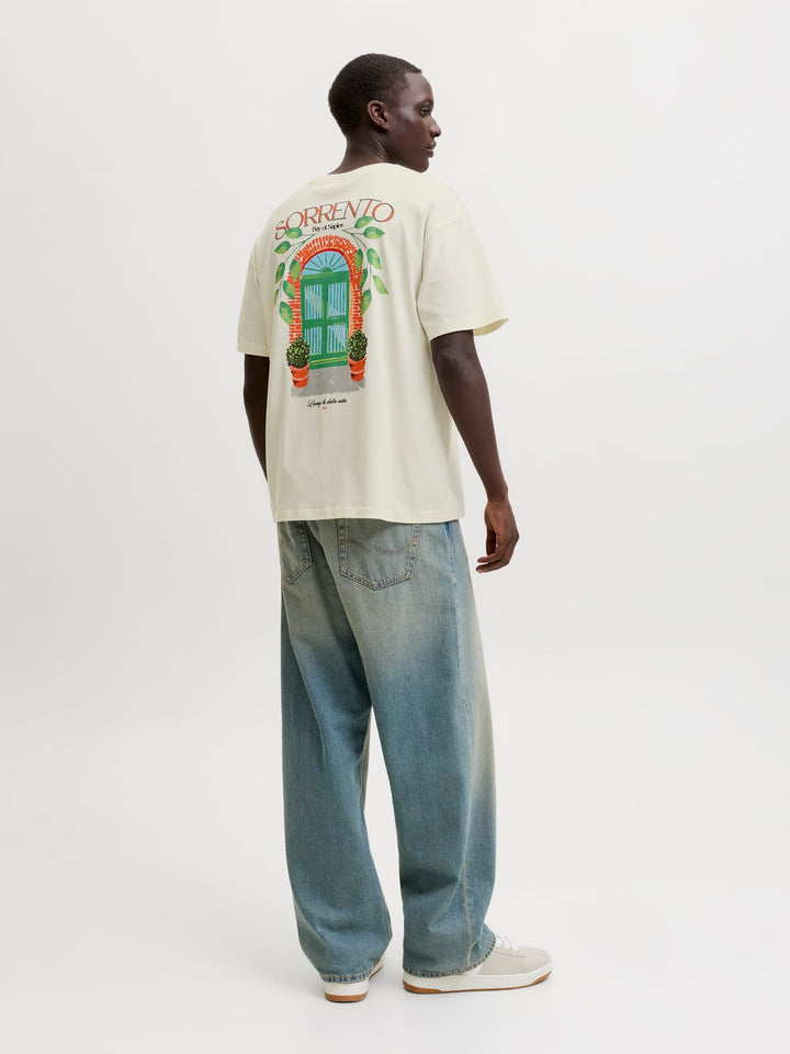 Jack & Jones Desti T-shirt off-white – heren