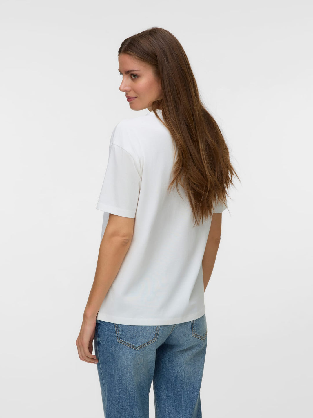 VERO MODA 10325349 Sara T-shirt k/m dames – off-white