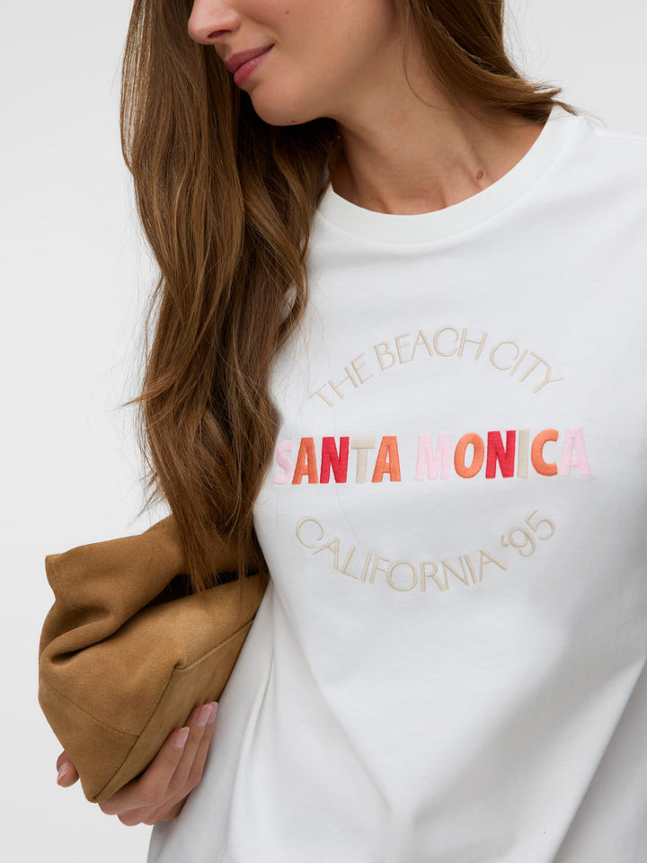 VERO MODA 10325349 Sara T-shirt k/m dames – off-white