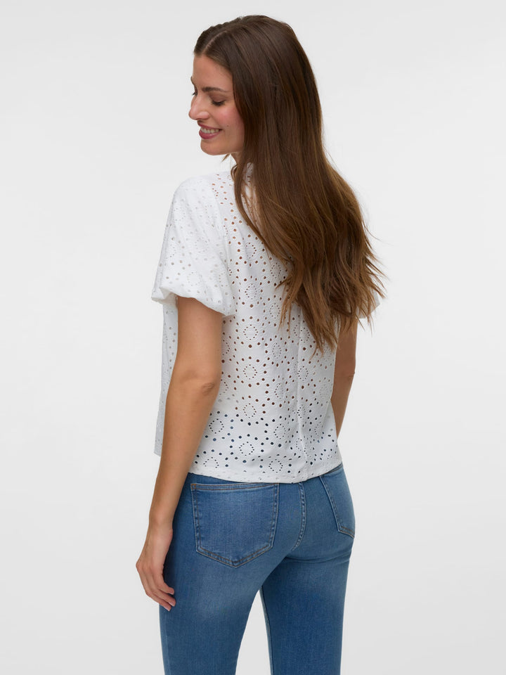 VERO MODA Tassa T-shirt off-white – dames
