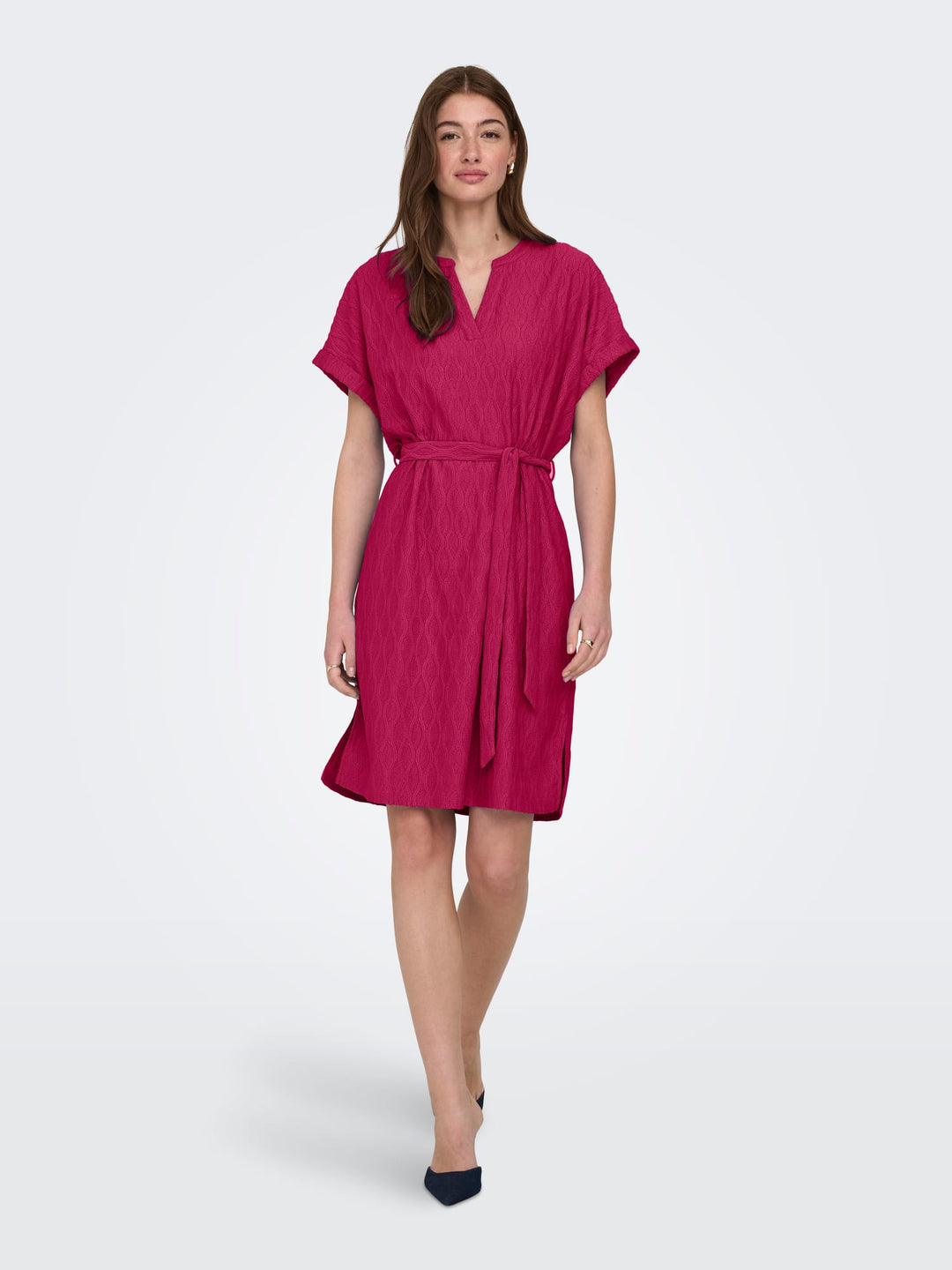 Only 15377883 jurk kort dames fuchsia