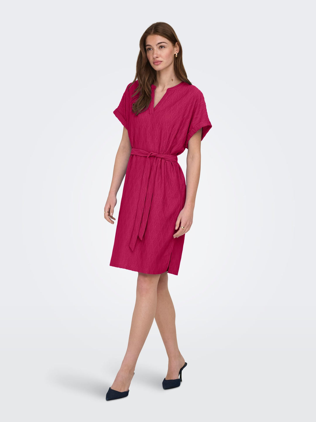 Only 15377883 jurk kort dames fuchsia
