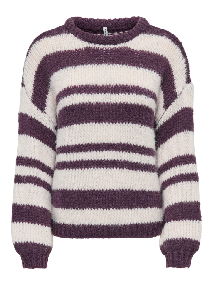 Only 15379589 Nordic trui ecru dessin – dames