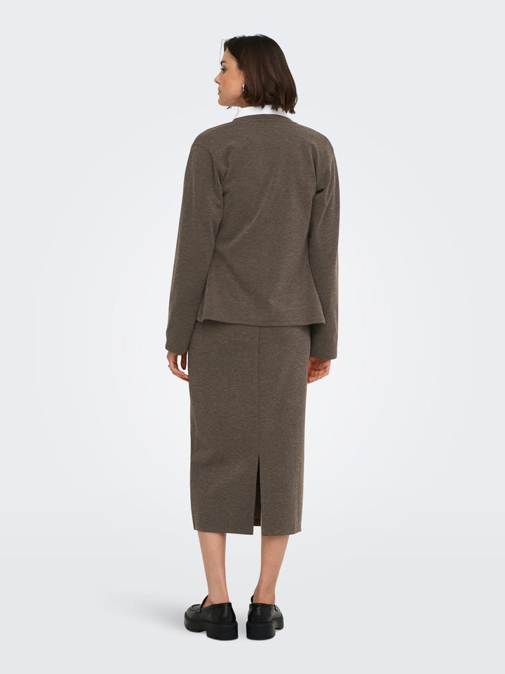 Jacqueline de Yong 15379456 Vita maxi rok bruin melee – dames