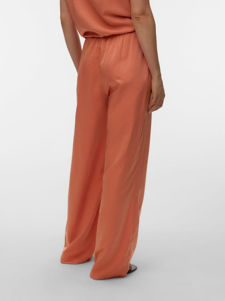 VERO MODA 10347033 Lina lange broek dames - oranje